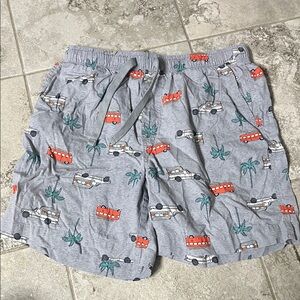 Old Navy Gray Shorts with Car and Palm Tree Design